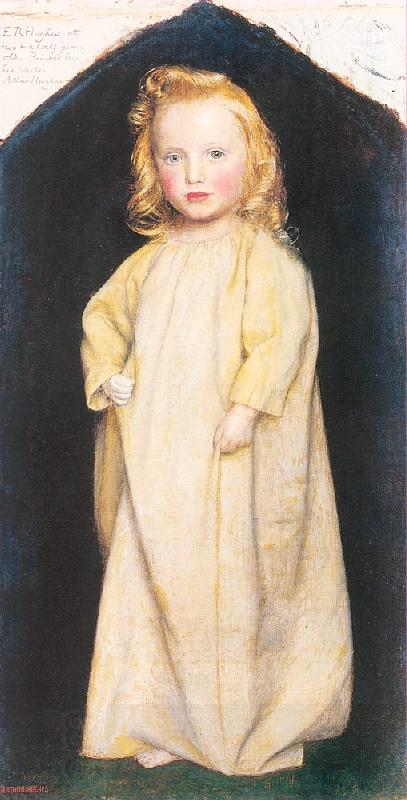 Arthur Devis Edward Robert Hughes as a Child oil painting picture
